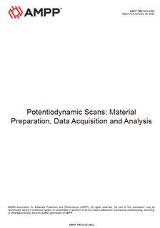 Picture for AMPP TM21510-2022, Potentiodynamic Scans: Material Preparation, Data Acquisition and Analysis