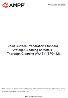 Picture for NACE WJ-3/SSPC-SP WJ-3-2021, Waterjet Cleaning of Metals— Thorough Cleaning (WJ-3)