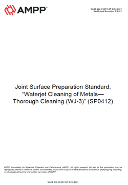 Picture for NACE WJ-3/SSPC-SP WJ-3-2021, Waterjet Cleaning of Metals— Thorough Cleaning (WJ-3)