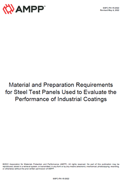 	Picture for SSPC-PA 15-2022, Material and Preparation Requirements for Steel Test Panels Used to Evaluate the Performance of Industrial Coatings