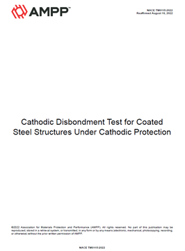 Picture for NACE TM0115-2022, Cathodic Disbondment Test for Coated Steel Structures Under Cathodic Protection