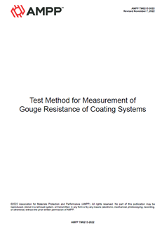 Picture for NACE TM0215-2022, Test Method for Measurement of Gouge Resistance of Coating Systems