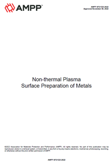 	Picture for AMPP SP21523-2022, Non-thermal Plasma Surface Preparation of Metals