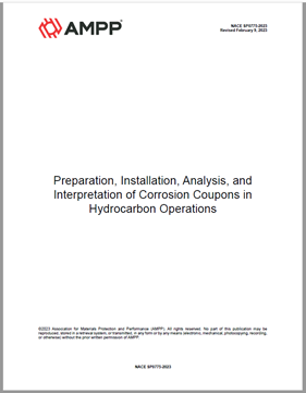 	Picture for NACE SP0775-2023, Preparation, Installation, Analysis, and Interpretation of Corrosion Coupons in Hydrocarbon Operations