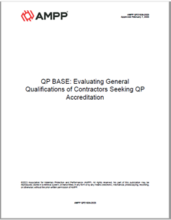 Picture for AMPP QP21536-2023, QP BASE: Evaluating General Qualifications of Contractors Seeking QP Accreditation