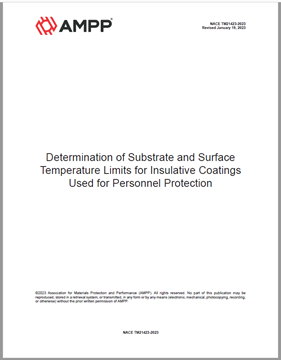 	Picture for NACE TM21423-2023, Determination of Substrate and Surface Temperature Limits for Insulative Coatings Used for Personnel Protection