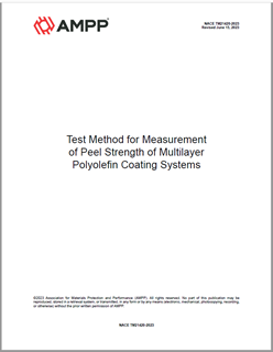 Picture for NACE TM21420-2023, Test Method for Measurement of Peel Strength of Multilayer Polyolefin Coating Systems