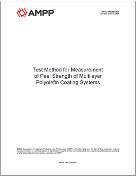 Picture for NACE TM21420-2023, Test Method for Measurement of Peel Strength of Multilayer Polyolefin Coating Systems