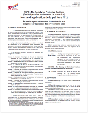 Picture for SSPC-PA 2-2018 (French), Procedure for Determining Conformance to Dry Coating Thickness Requirements