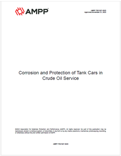 Picture for AMPP TR21527-2023, Corrosion and Protection of Tank Cars in Crude Oil Service