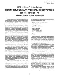 Picture for NORMA CONJUNTA PARA PREPARAÇÃO DE SUPERFÍCIE SSPC-SP 10/NACE Nº 2 Jateameno Abrasivo ao Metal Quase Branco