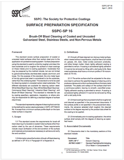 Picture for SSPC-SP 16-2010